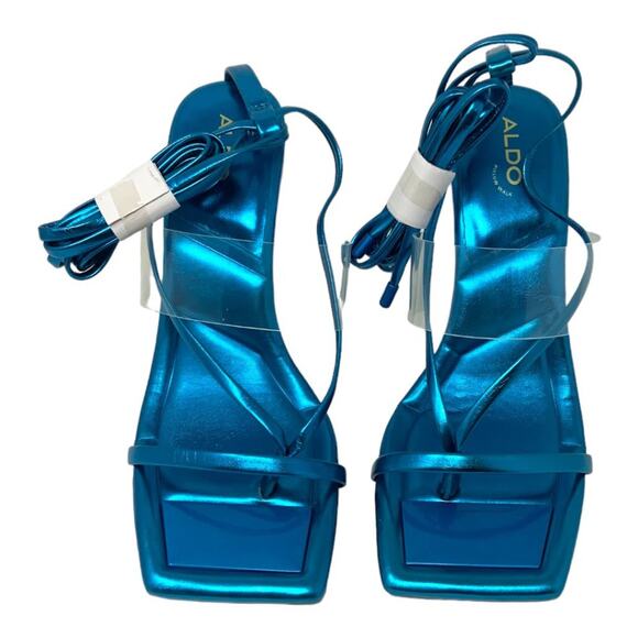 Aldo Elektra Strappy Heeled Sandal Size 8.5 NWT $110 NWT - Picture 6 of 8